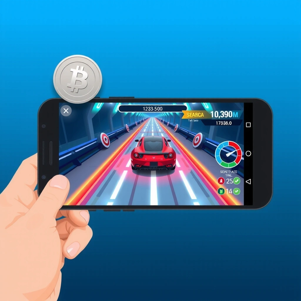 Interfaz de CryptoRacer en acción